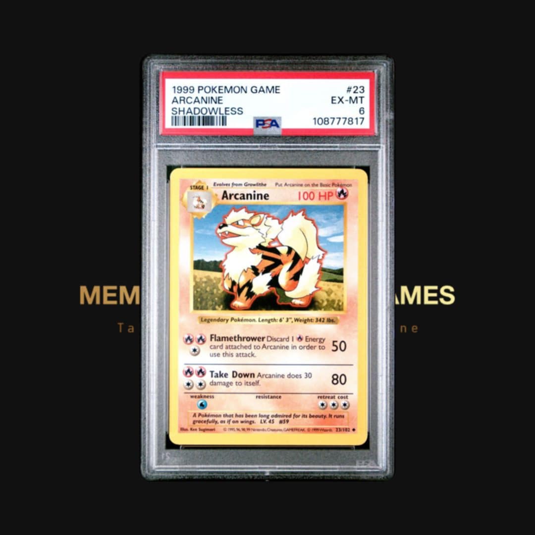 Arcanine - Shadowless Base Set - PSA: 6