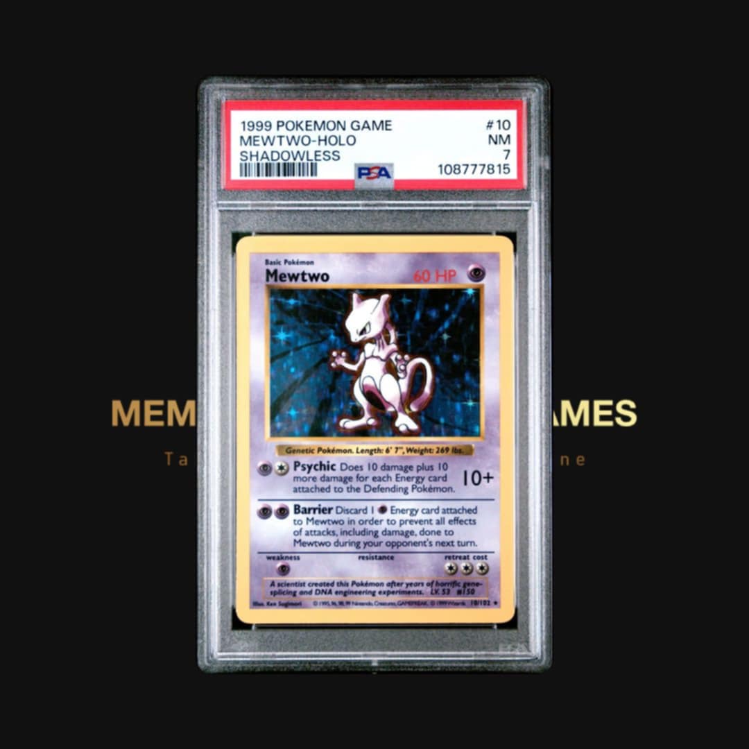 Mewtwo - Shadowless Base Set Holo - PSA: 7