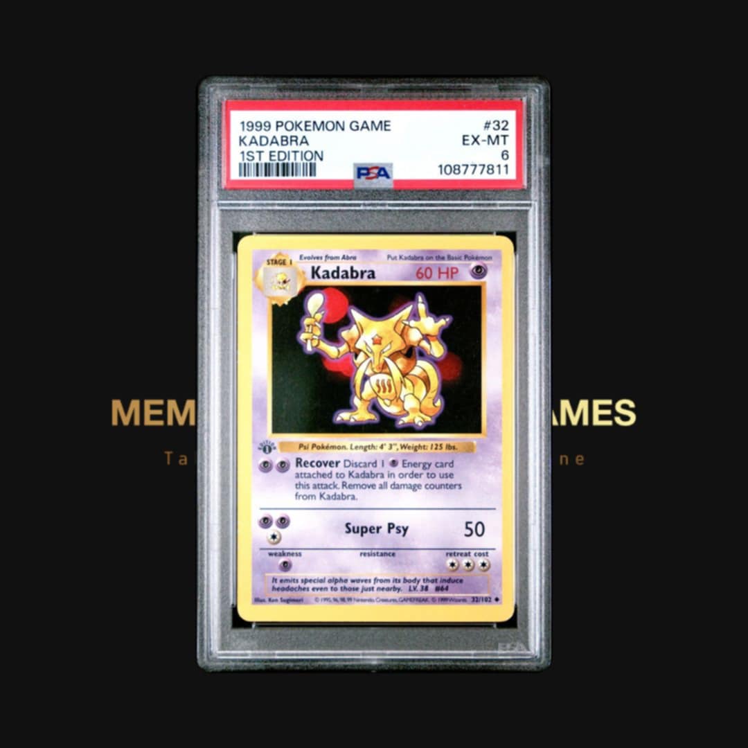 Kadabra 1st Edition Base Set - PSA: 6