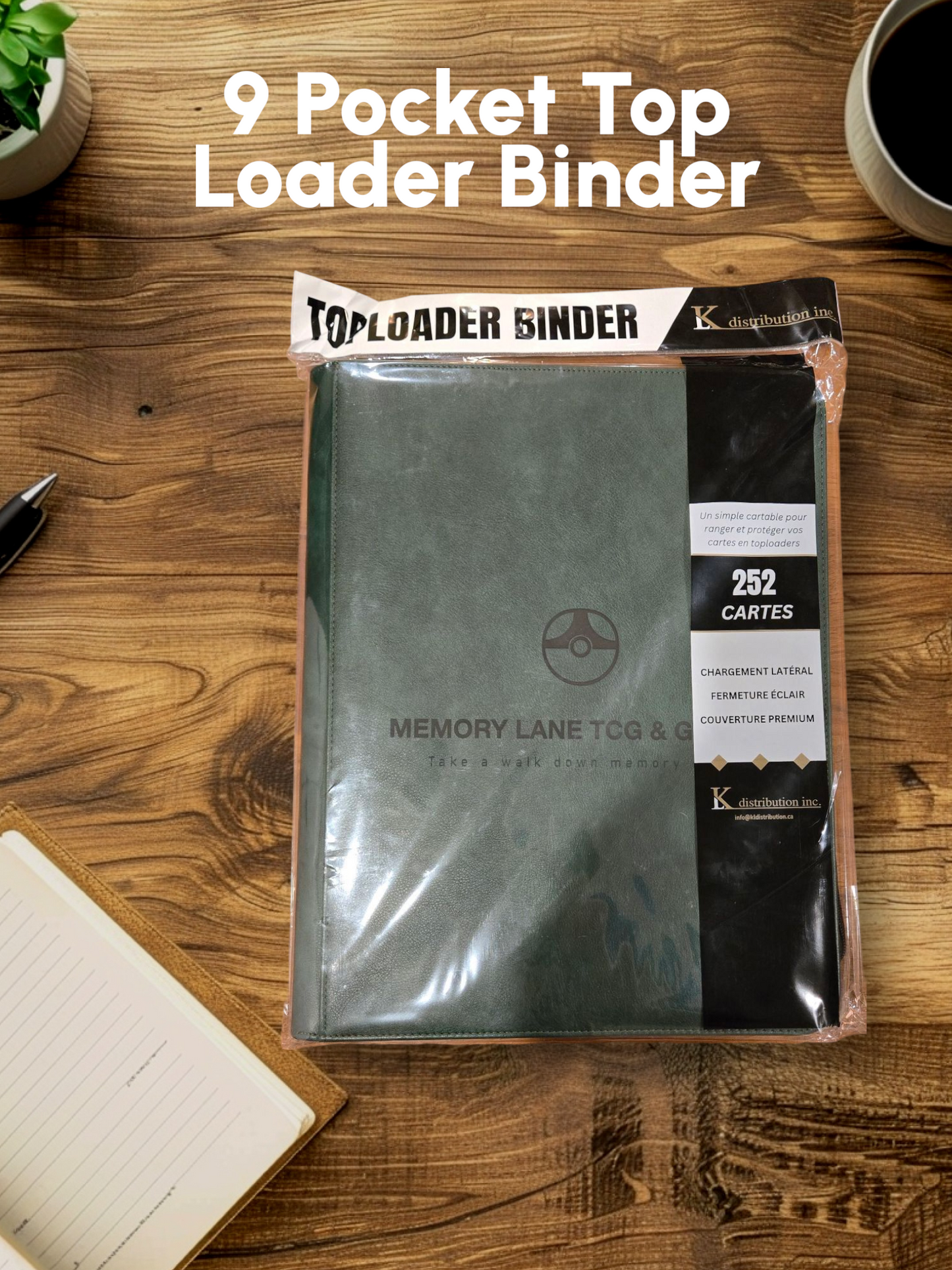 Memory Lane Toploader Binder - 9 pocket (252 Cards)
