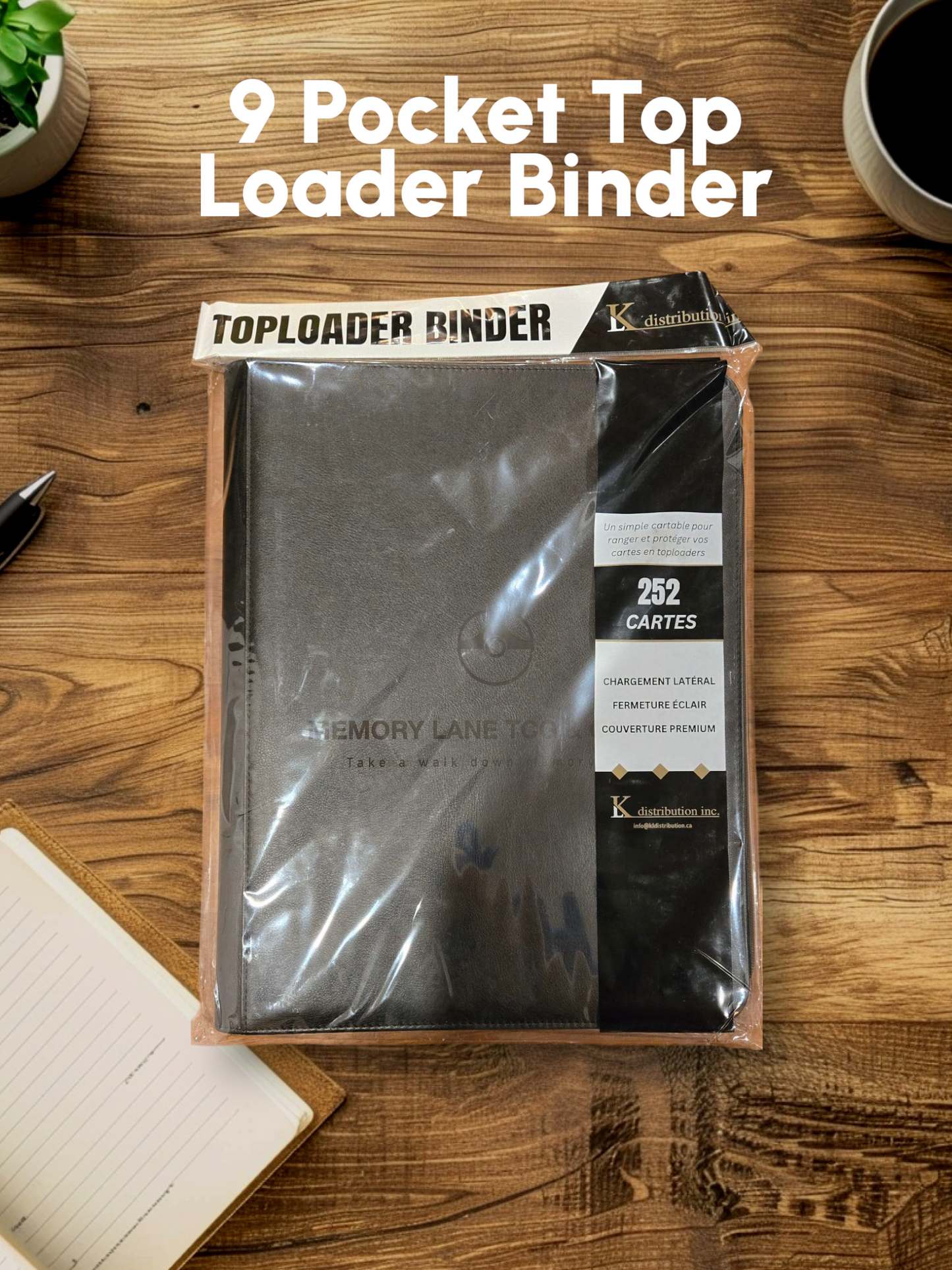 Memory Lane Toploader Binder - 9 pocket (252 Cards)