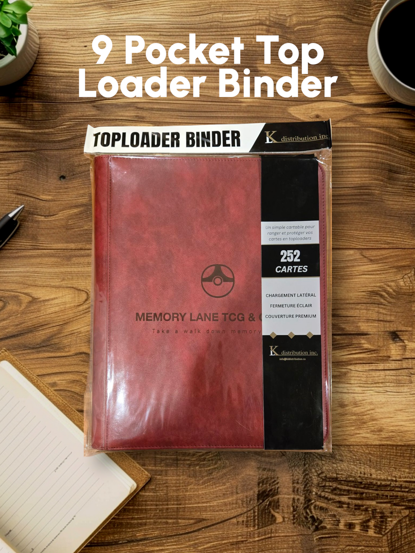 Memory Lane Toploader Binder - 9 pocket (252 Cards)