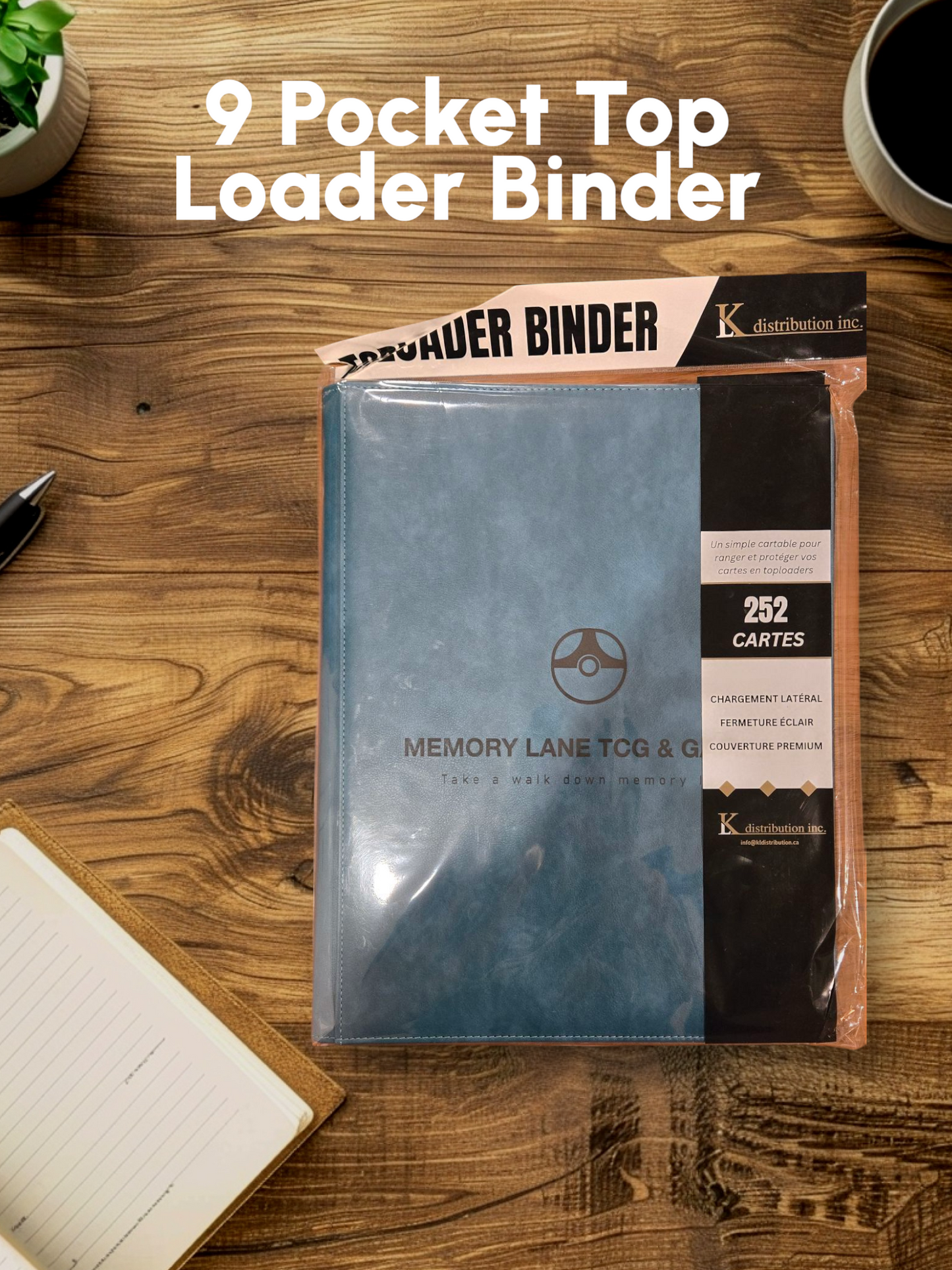 Memory Lane Toploader Binder - 9 pocket (252 Cards)