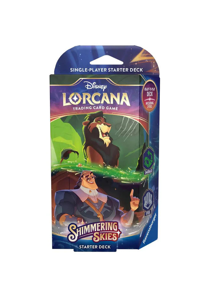 Disney Lorcana: Shimmering Skies Starter Deck (Emerald & Steel)