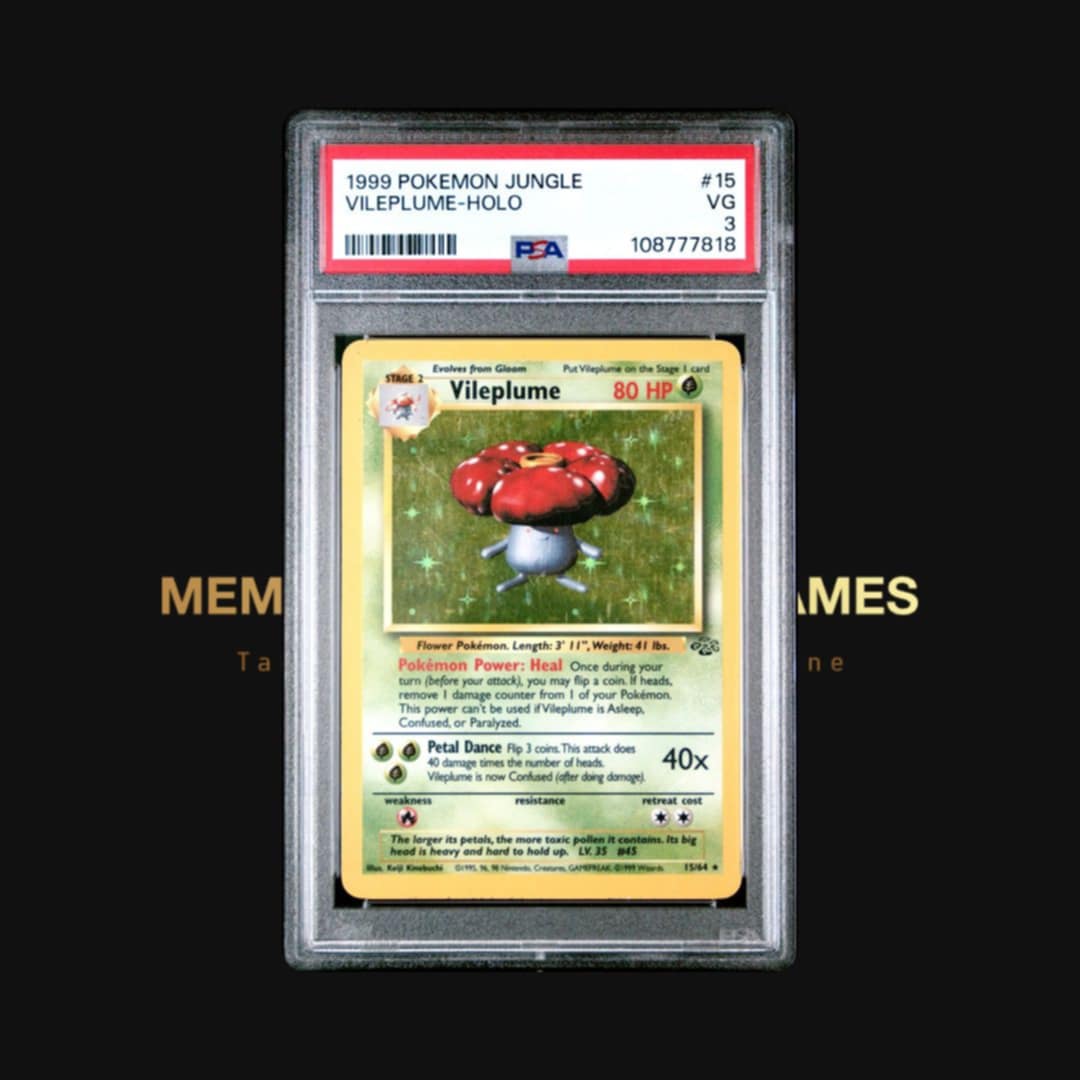 Vileplume - Jungle Base Set Holo - PSA: 3