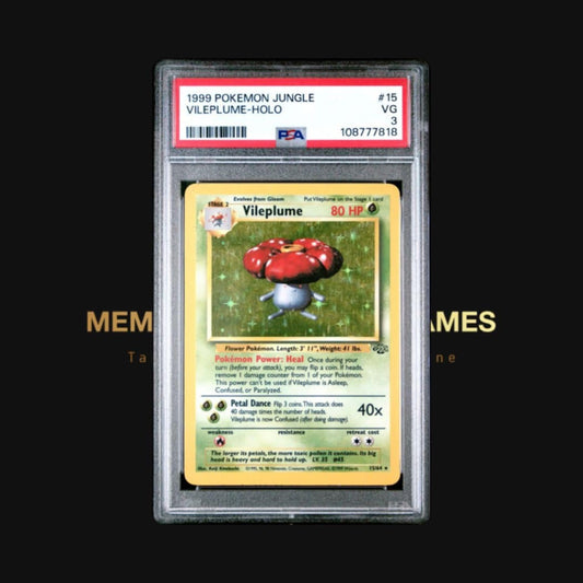 Vileplume - Jungle Base Set Holo - PSA: 3