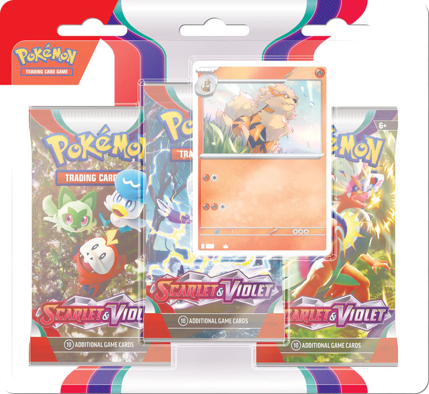 Scarlet & Violet - 3 Pack Blister (Arcanine)