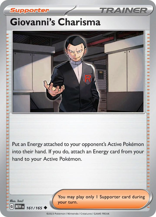 Giovanni's Charisma - 161/165 - SV: Scarlet & Violet 151 (MEW)