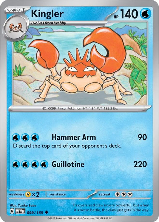 Kingler - SV: Scarlet & Violet 151 (MEW)
