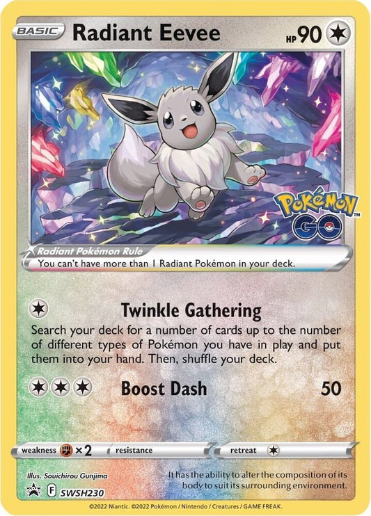 Radiant Eevee - SWSH230 - SWSH: Sword & Shield Promo Cards (SWSD)