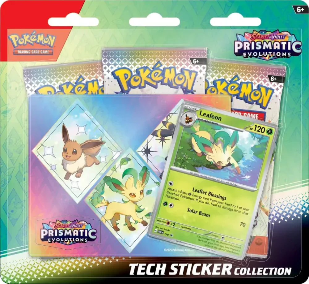 Scarlet & Violet—Prismatic Evolutions Tech Sticker Collection Leafeon